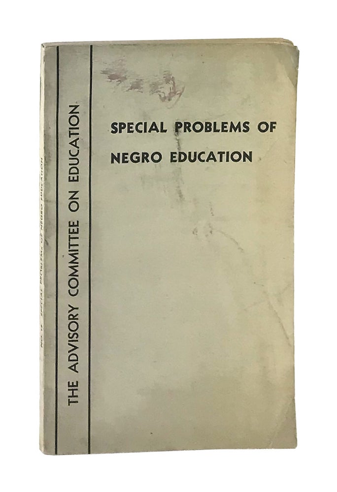Item #001570 Special Problems of Negro Education. Doxey A. Wilkerson.