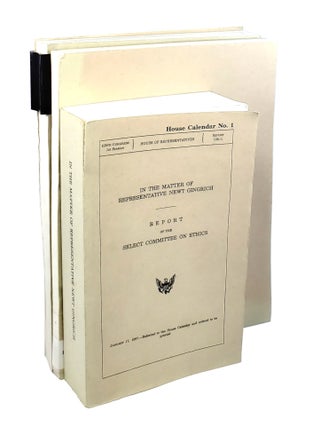 Item #001977 In the Matter of Representative Newt Gingrich (3 Vols): Report of the Select...