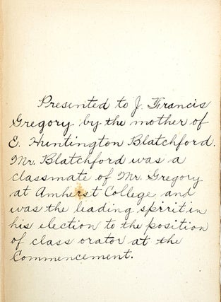 Letters, Journals And Memories of E. Huntington Blatchford