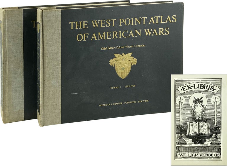 Item #002919 The West Point Atlas of American Wars [Two Volumes] Volume I: 1689-1900; Volume II 1900-1953 [General William Jordan Verbeck's copy with signatures from 24th Infantry Division Association]. Brigadier General Vincent J. Esposito, Ed.