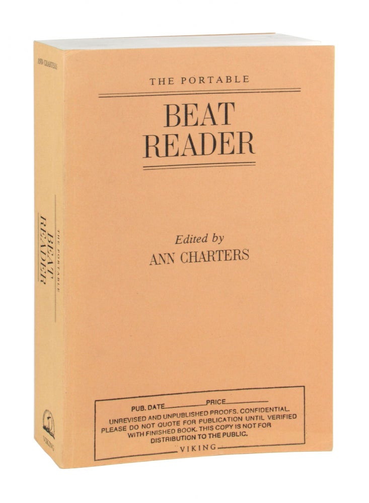 Item #10304 The Portable Beat Reader [Uncorrected Proofs]. Ann Charters, ed.