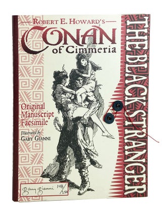 Item #10732 Conan of Cimmeria: The Black Stranger - Original Manuscript Facsimile [Signed Limited...