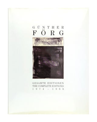 Item #10967 Günther Förg: Gesamte Editionen The Complete Editions 1974-1988. Günther...
