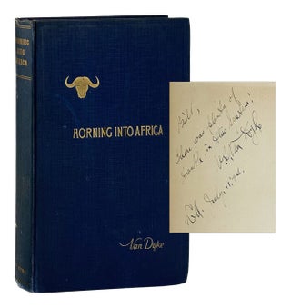 Item #10987 Horning Into Africa [Signed]. W S. Van Dyke