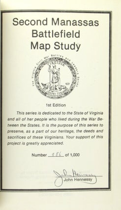 Second Manassas Battlefield Map Study [Limited Edition, Inscribed and Twice Signed]