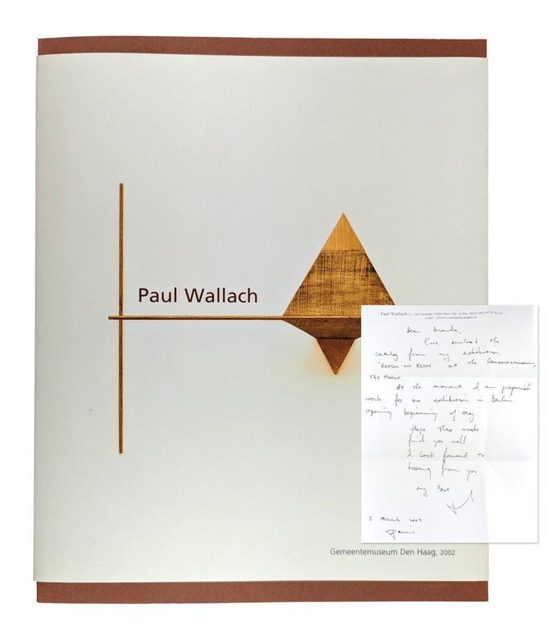 Item #11254 Paul Wallach: Reason and Rhyme [Signed Autograph Letter Laid In]. Paul Wallach, Franz W. Kaiser, Richard Nonas.