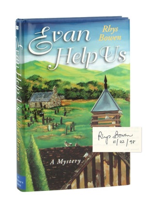 Item #11266 Evan Help Us: A Mystery. Rhys Bowen, pseud. of Janet Quin-Harkin