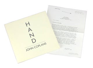 Hand: Self Portraits by John Coplans. John Coplans.