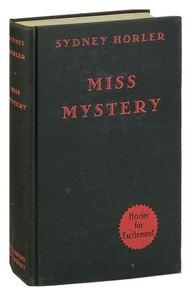 Item #12158 Miss Mystery. Sydney Horler