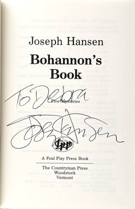 Bohannon's Book: Five Mysteries [Signed and Inscribed]