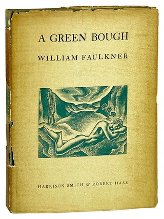 Item #12832 A Green Bough. William Faulkner, Lynd Ward, dust jacket