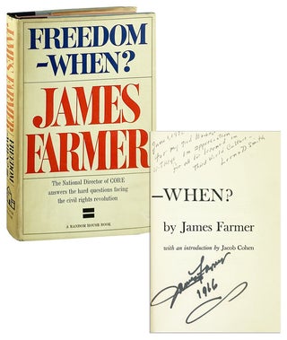 Item #12924 Freedom - When? [Signed]. James Farmer, Jacob Cohen, intro