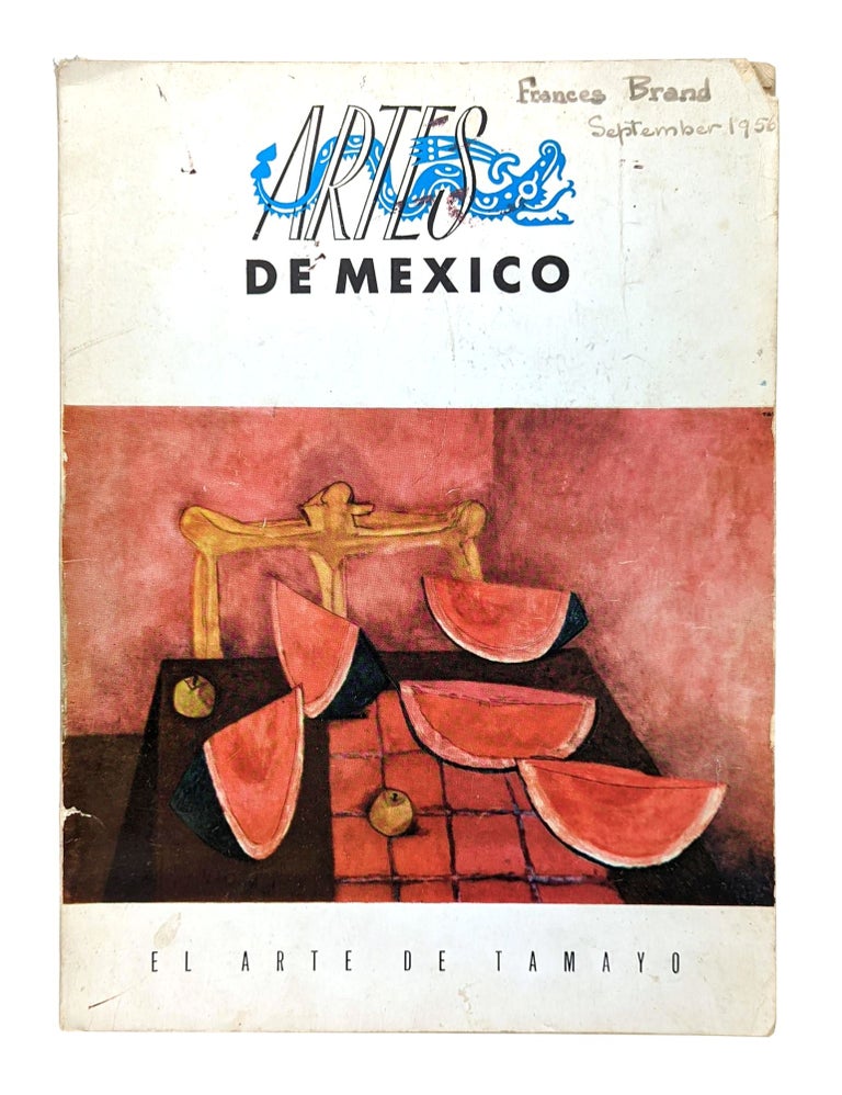 Item #12955 El Arte de Tamayo [Artes de Mexico, Vol. IV, no. 12, mayo - junio, 1956]. Rufino Tamayo, Paul Westheim.