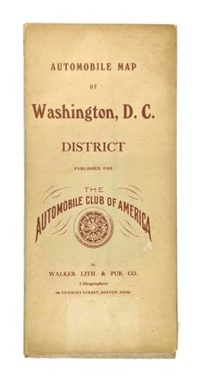 Item #13032 Automobile Map of Washington, D.C. District. Automobile Club of America