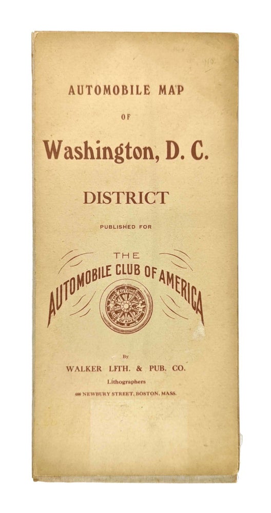 Item #13032 Automobile Map of Washington, D.C. District. Automobile Club of America.