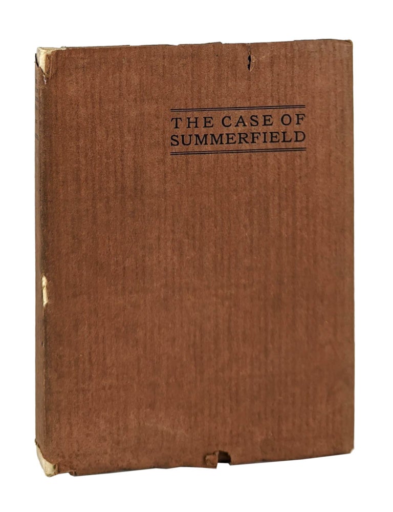 Item #13055 The Case of Summerfield [Limited Edition]. W H. Rhodes, Geraldine Bonner, Galen J. Perrett, John Henry Nash, intro., typography.