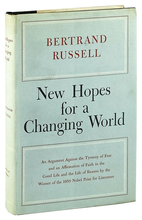 Item #13078 New Hopes for a Changing World. Bertrand Russell.