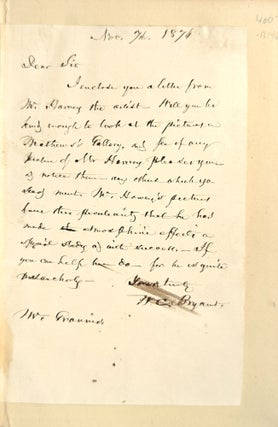 Letters of a Traveller; or, Notes of Things Seen in Europe and America [with ALS to a Mr. Gannis regarding George Harvey, the artist and economist]