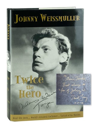 Item #13250 Johnny Weissmuller: "Twice The Hero" [Signed by Fury]. David Fury