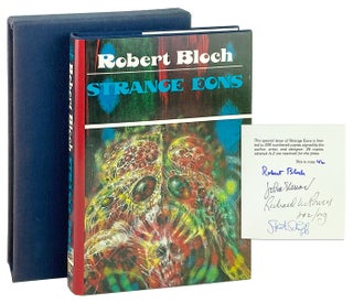 Item #13305 Strange Eons [Signed Limited Edition]. Robert Bloch, John Stewart, Richard Powers,...