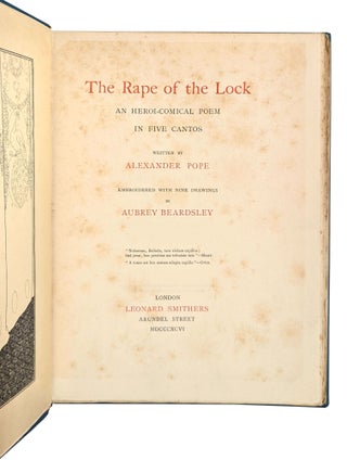 The Rape of the Lock: An Heroi-Comical Poem in Five Cantos