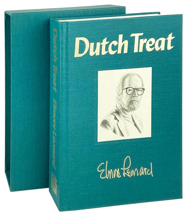 Item #13594 Dutch Treat: 3 Novels -- The Hunted, Swag, Mr. Majestyk [One volume; Limited Edition, Signed]. Elmore Leonard.