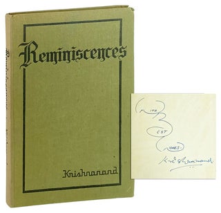 Item #13738 "Reminiscences" [Inscribed and Signed]. Krishnanand