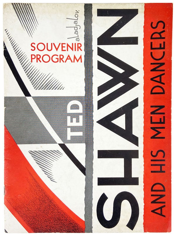 Item #13745 Ted Shawn and His Men Dancers: Souvenir Program [Inscribed and Signed]. Ted Shawn.