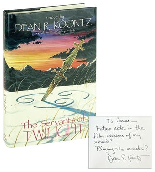Item #13936 The Servants of Twilight [Signed by Koontz and Parks]. Dean R. Koontz, Phil Parks,...