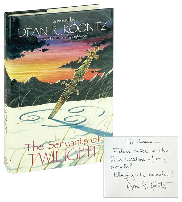 Item #13936 The Servants of Twilight [Signed by Koontz and Parks]. Dean R. Koontz, Phil Parks, aka Leigh Nichols.