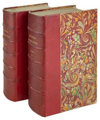 Item #14003 Oeuvres Complètes de Molière (2 Vols). Molière, Geffroy and Allouard,...