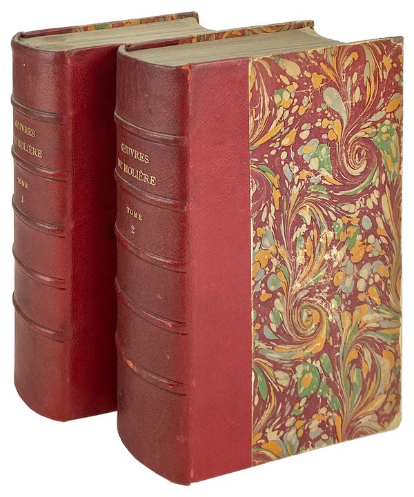 Item #14003 Oeuvres Complètes de Molière (2 Vols). Molière, Geffroy and Allouard, Geffroy, Allouard, Edmond, Henri.