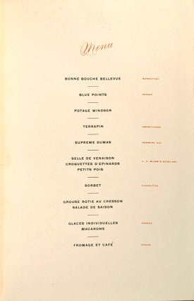 Dinner to the Honourable George S. Graham by the Bench and Bar of Philadelphia, Tuesday Evening, February 28th, 1899. The Stratford