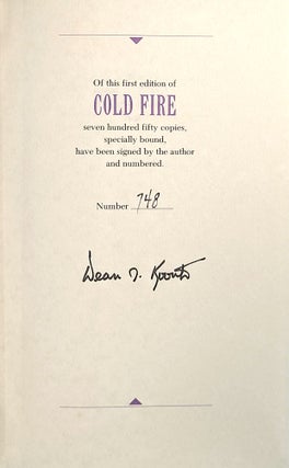 Cold Fire [Signed Limited Edition]
