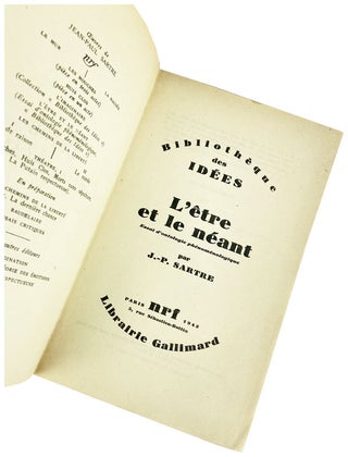 L'Être et le Néant: Essai d'ontologie phénoménologique [Limited Edition]