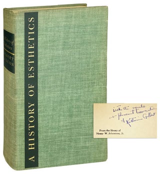 Item #14174 A History of Esthetics [Inscribed and Signed by Gilbert with Typed Letter, Signed,...