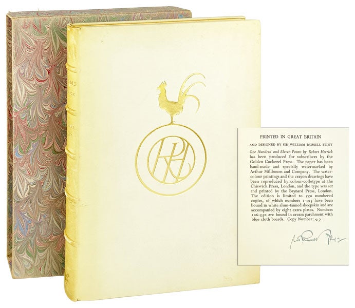 Item #14426 One Hundred and Eleven Poems [Limited Edition, Signed by Flint]. Robert Herrick, William Russell Flint.