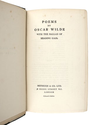 Poems by Oscar Wilde with The Ballad of Reading Gaol [Graham Greene's copy]