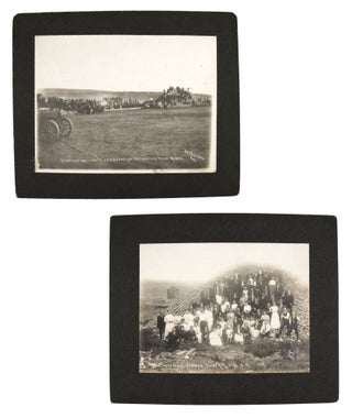 Item #14598 Two Photos of Midnight Summer Scenes in Fairbanks and Chatanika, Alaska, from 1909...