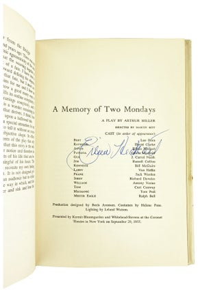A View from the Bridge [Signed by Arthur Miller and Eileen Heckart]