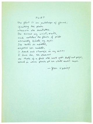 Item #14660 Flirt. John Updike