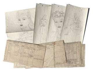 Archive of Original Pencil Drawings and Watercolors, 1941-1945