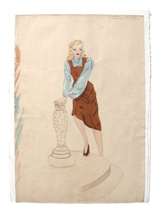 Archive of Original Pencil Drawings and Watercolors, 1941-1945