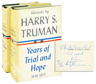 Item #14860 Memoirs: Year of Decisions and Years of Trial and Hope 1946-1952 [Two volumes, Volume...