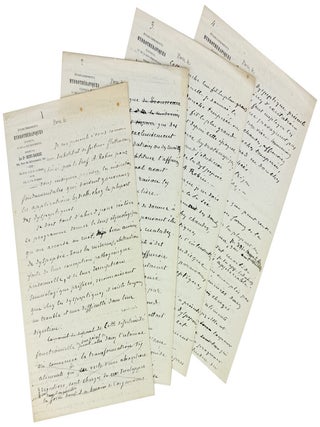 Expos&eacute; de la m&eacute;thode hydroth&eacute;rapique: Histoire, th&eacute;ories, technique, applications cliniques [TOGETHER WITH] Sixteen-page manuscript draft for a lecture by Beni-Barde