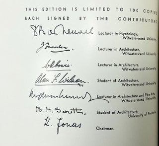 Abstract Art: Proceedings of a Congress Devoted to the Abstract in Painting, Photography, and Architecture, held at the University of the Witwatersrand [Limited Edition, Signed by All Contributors]