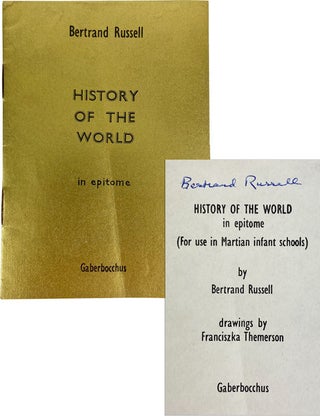 Item #21292 History of the World in Epitome (for use in Martian infant schools) [Signed by...