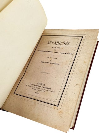 Item #21349 Apparições: Versos. Guilherme de Azevedo, Ernesto Marecos, afterword