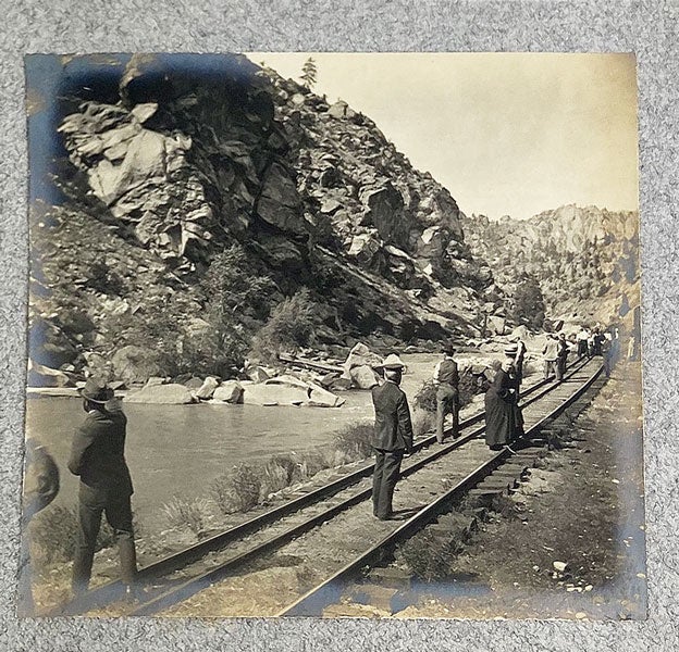 Item #21552 Original Vernacular Photo Album of a Trip from Mankato, Minnesota, to British Columbia. Western Americana.
