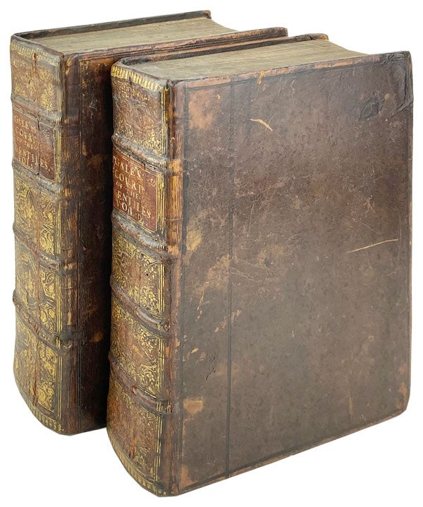 Item #25177 The Court of the Gentiles: Or, A discourse touching the original of human literature, both philologie and philosophie, from the Scriptures and Jewish Church [Four Parts in Two Volumes] [Thomas Maitland, Lord Dundrennan's Copy]. Theophilus Gale.